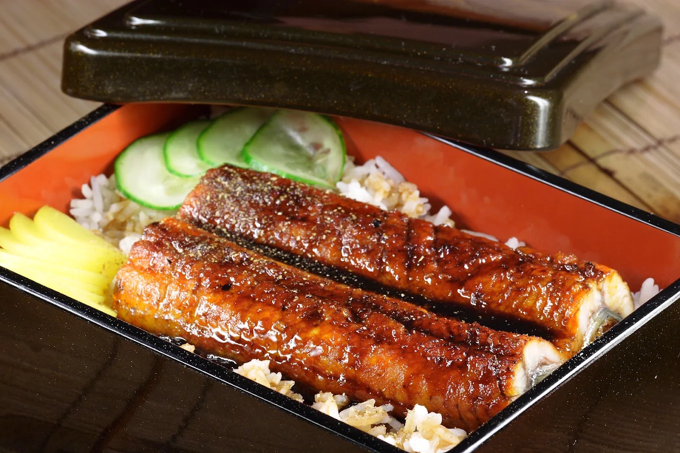 Yaki Unagi – grilled eel, dish no. 75 at BOK Restaurant Vienna